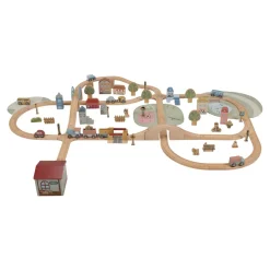 Little Dutch Rollenspel|Houten Auto's^Houten treinbaan – XL – Essentials