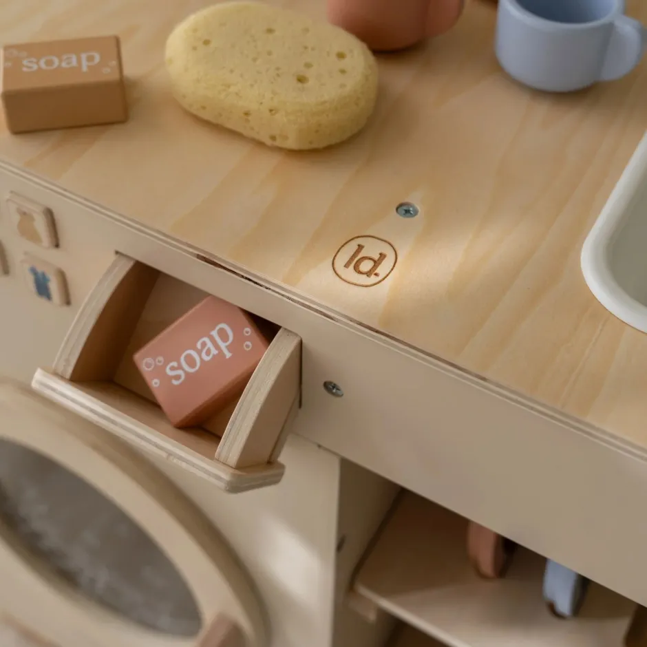 Little Dutch Rollenspel|Houten Keukentjes^Houten wasmachine – Essentials - Limited edition