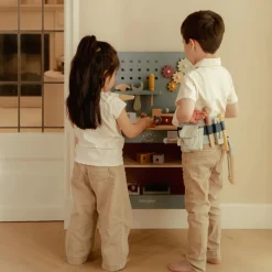 Little Dutch Speelgoed Vanaf 3 Jaar|Rollenspel^Houten werkbank - Blauw