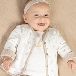 Little Dutch Babykleding^Jas - Zand - Newborn Naturals - Baby Bunny