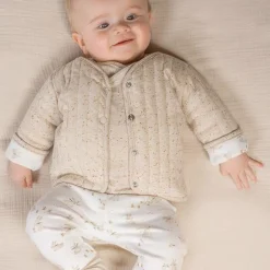 Little Dutch Babykleding^Jas - Zand - Newborn Naturals - Baby Bunny