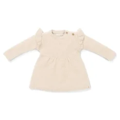 Little Dutch Meisjes Kleding|Babykleding^Jurk - Zand - Newborn Naturals