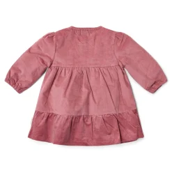 Little Dutch Meisjes Kleding|Kinderkleding^Jurk lange mouw - Roze - Fairy Garden - Corduroy