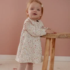 Little Dutch Meisjes Kleding|Babykleding^Jurk lange mouw - Wit - Fairy Garden