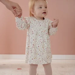 Little Dutch Meisjes Kleding|Babykleding^Jurk lange mouw - Wit - Fairy Garden