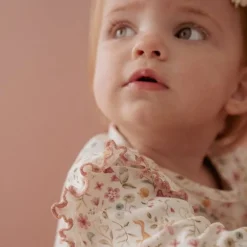 Little Dutch Meisjes Kleding|Babykleding^Jurk lange mouw - Wit - Fairy Garden