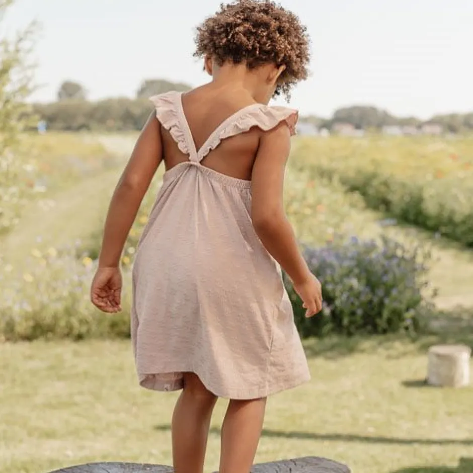 Little Dutch Meisjes Kleding|Kinderkleding^Jurk mouwloos - Paars - Fairy Garden