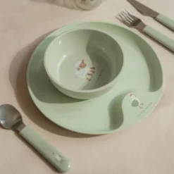 Little Dutch Eten^Kinderbestekset - Groen - Little Farm