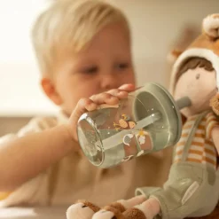 Little Dutch Drinken^Kinderglas 250 ml Met Rietje Little Farm