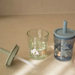 Little Dutch Drinken^Kinderglas 250 ml Met Rietje Little Farm