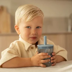 Little Dutch Drinken^Kinderglas 250 ml Met Rietje Forest Friends