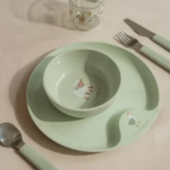 Little Dutch Eten^Kinderschaaltje - Groen - Little Farm