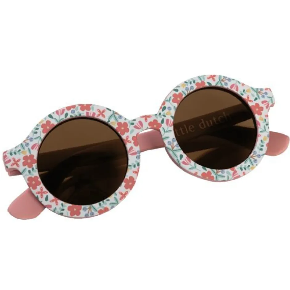Little Dutch Accessoires|Kinderzonnebril^Kinderzonnebril Rond Bloemen