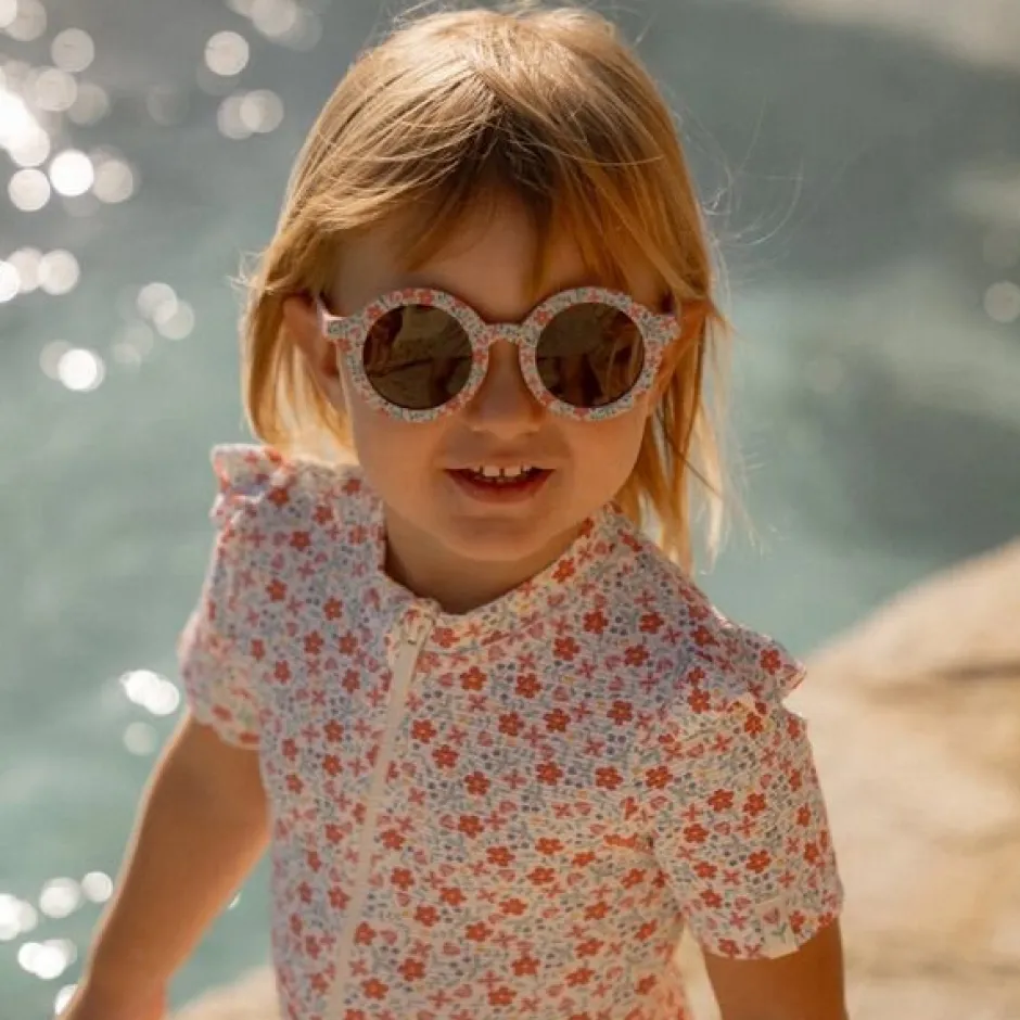 Little Dutch Accessoires|Kinderzonnebril^Kinderzonnebril Rond Bloemen