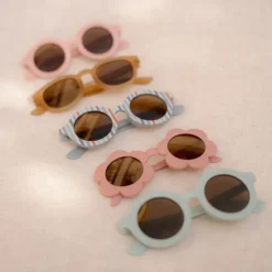 Little Dutch Accessoires|Kinderzonnebril^Kinderzonnebril Rond Streep