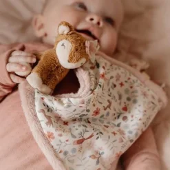 Little Dutch Knuffeldoekjes^Knuffeldoekje print Hert - Roze - Fairy Garden