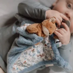 Little Dutch Knuffeldoekjes^Knuffeldoekje print Vos - Blauw - Forest Friends