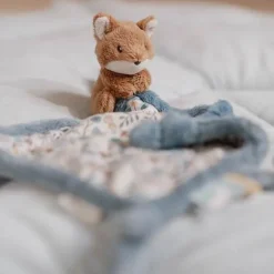 Little Dutch Knuffeldoekjes^Knuffeldoekje print Vos - Blauw - Forest Friends