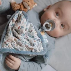 Little Dutch Knuffeldoekjes^Knuffeldoekje print Vos - Blauw - Forest Friends