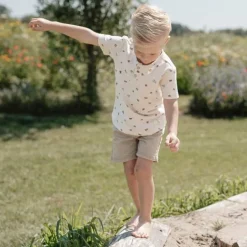 Little Dutch Jongens Kleding|Kinderkleding^Korte broek - Bruin - Forest Friends