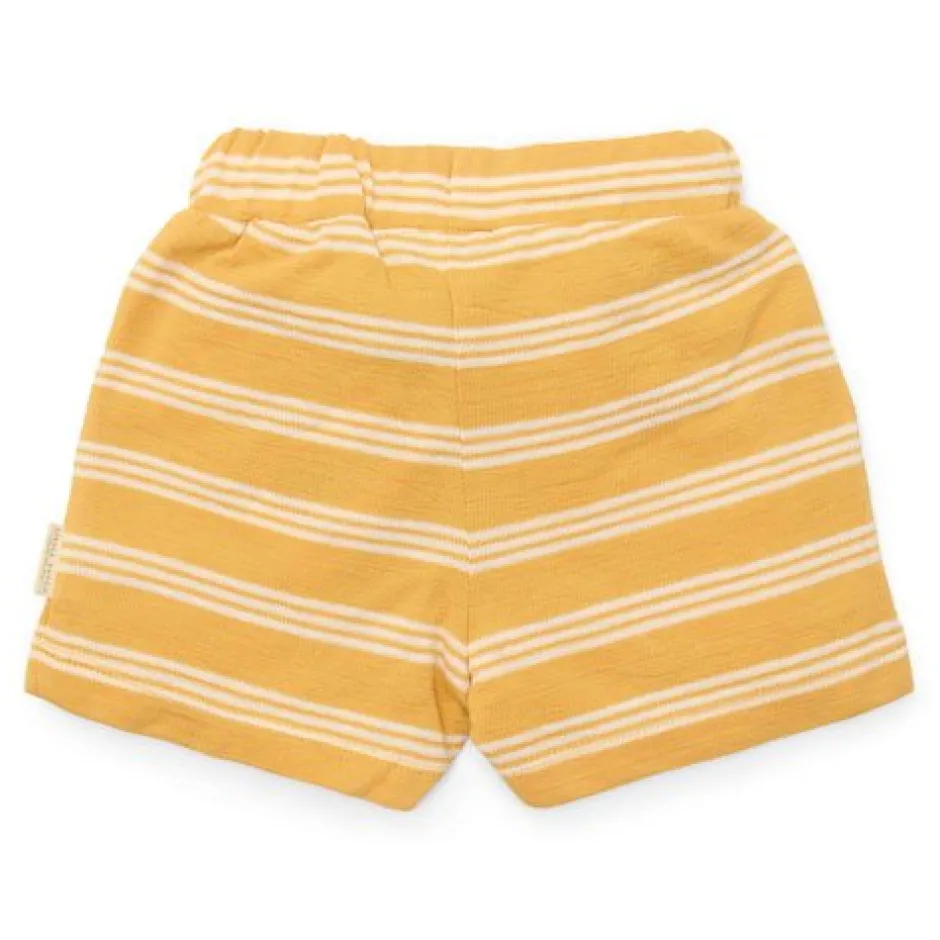 Little Dutch Jongens Kleding|Kinderkleding^Korte broek - Geel - Forest Friends - Stripe