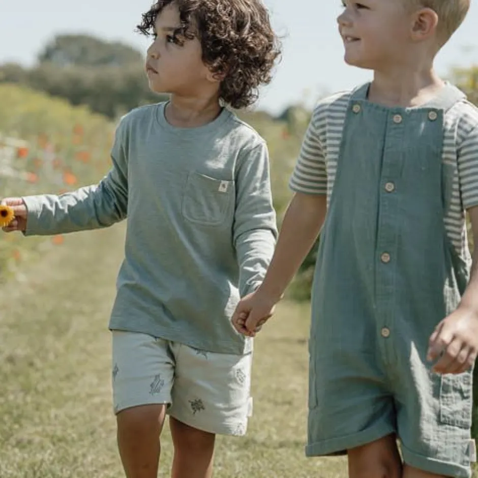 Little Dutch Jongens Kleding|Kinderkleding^Korte broek - Groen - Forest Friends