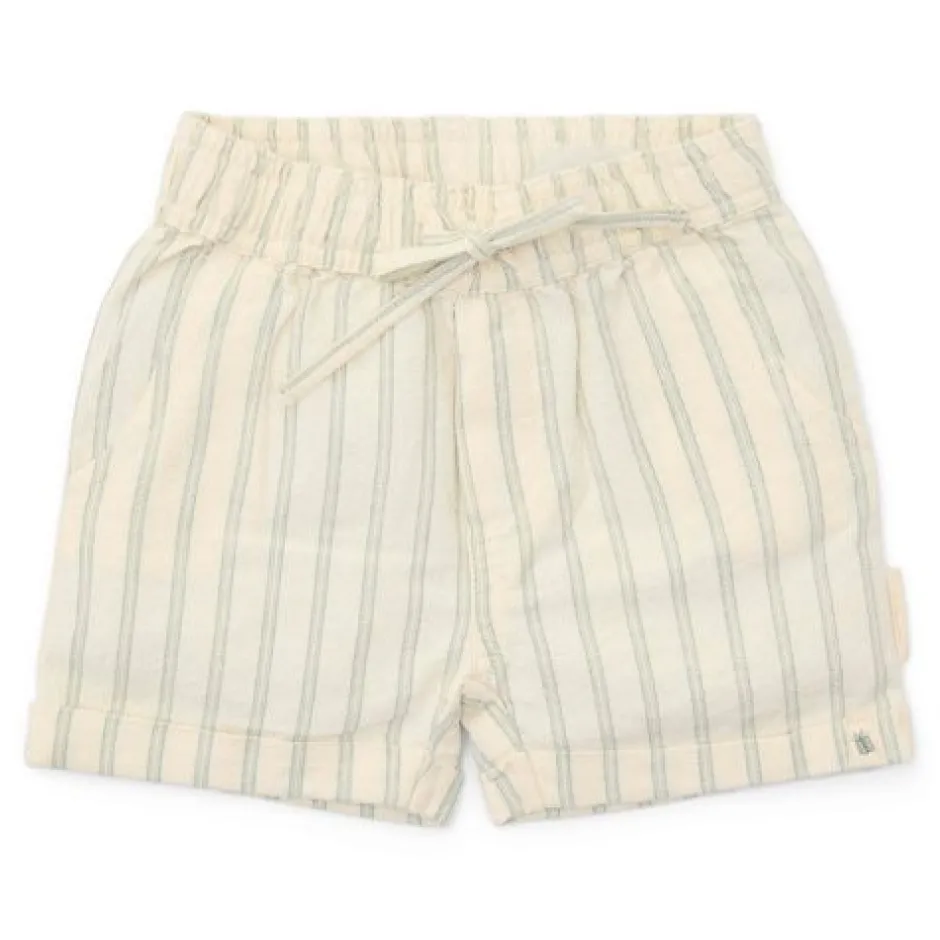 Little Dutch Jongens Kleding|Kinderkleding^Korte broek - Groen - Forest Friends - Stripe