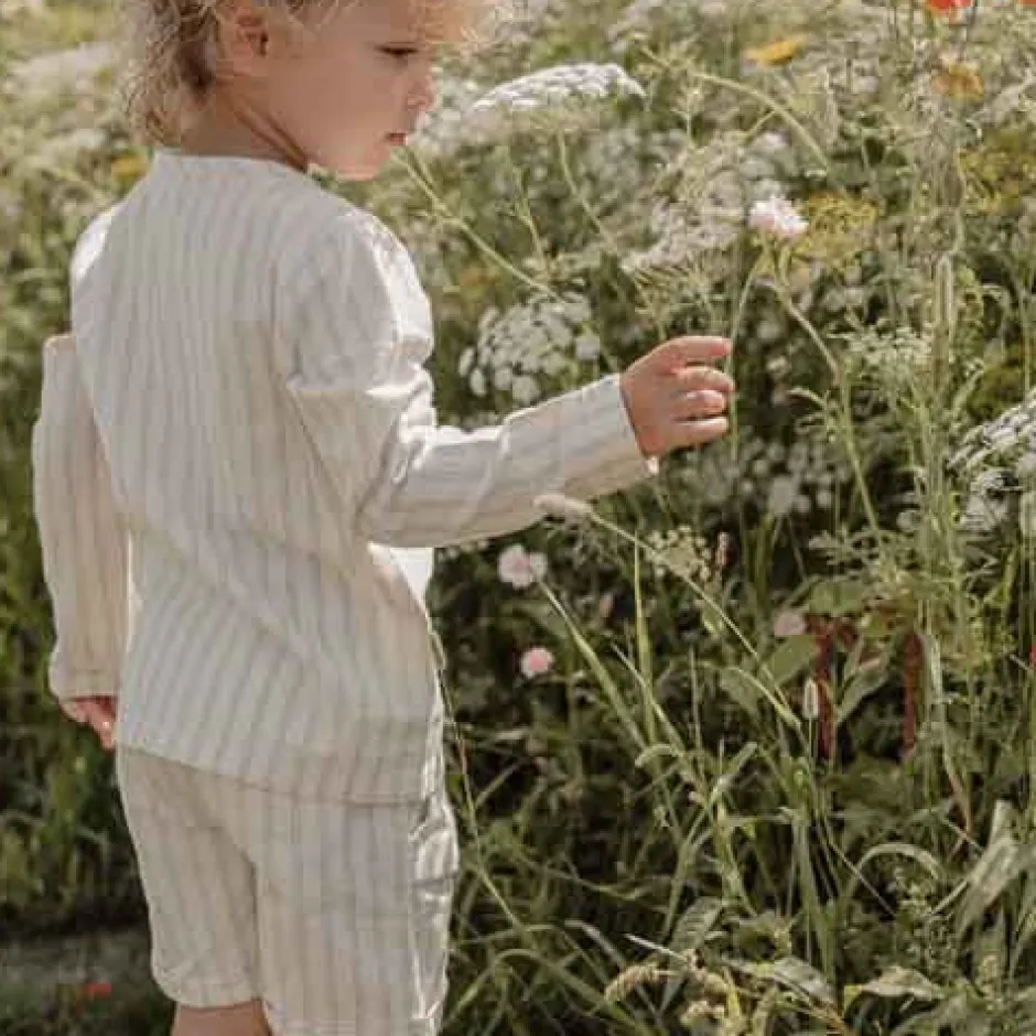 Little Dutch Jongens Kleding|Kinderkleding^Korte broek - Groen - Forest Friends - Stripe