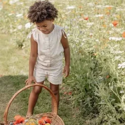 Little Dutch Meisjes Kleding|Kinderkleding^Korte broek - Zand - Fairy Garden