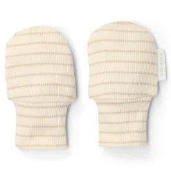 Little Dutch Accessoires|Babykleding^Krabwantjes - Beige - Maat one size - Newborn Naturals - Stripe
