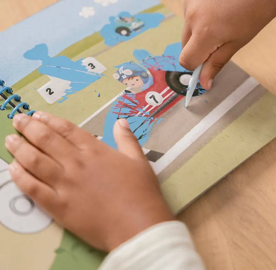 Little Dutch Creatief Speelgoed^Kras- en schetsboek Jim & Friends