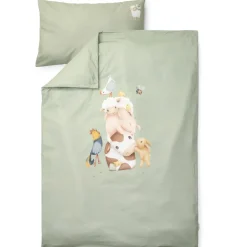 Little Dutch Dekbedovertrekken^Ledikant dekbedovertrek - Groen - Little Farm