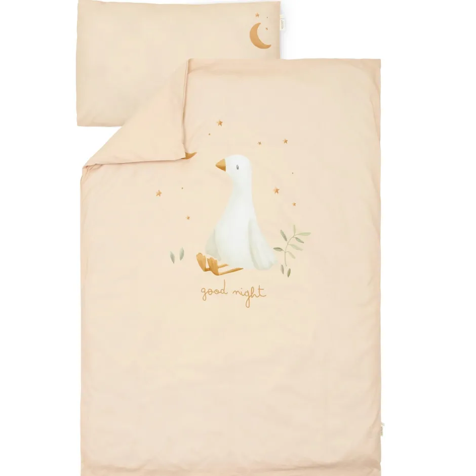 Little Dutch Dekbedovertrekken^Ledikant dekbedovertrek - Beige - Newborn Naturals - Little Goose