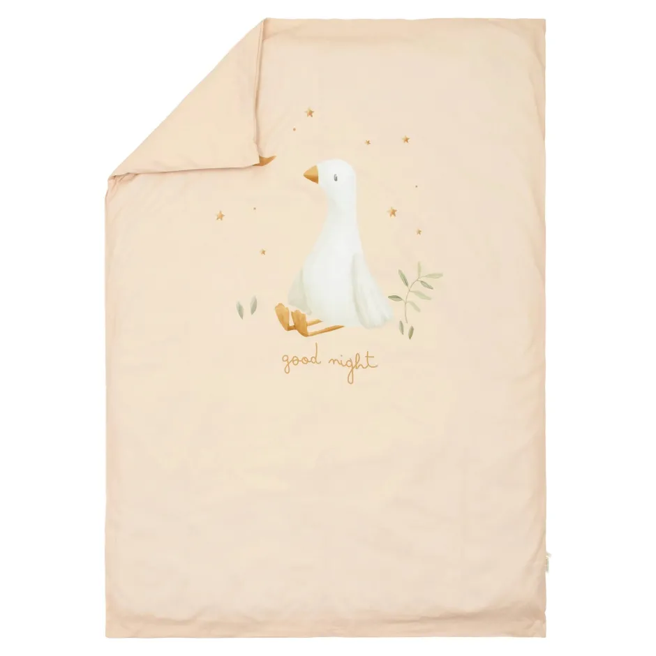 Little Dutch Dekbedovertrekken^Ledikant dekbedovertrek - Beige - Newborn Naturals - Little Goose