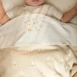 Little Dutch Ledikantdeken^Ledikant deken - Fleece - Beige - Newborn Naturals - Little Goose