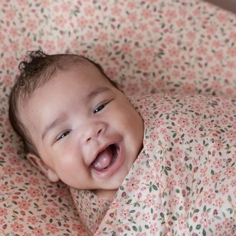 Little Dutch Hoeslakens^Ledikant hoeslaken - Roze - Fairy Garden - Fairy Floral