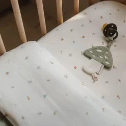 Little Dutch Hoeslakens^Ledikant hoeslaken - Wit - Forest Friends - Forest Treasures