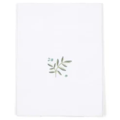 Little Dutch Lakens^Ledikantlaken - Groen - Essentials - Blueberry Leaves