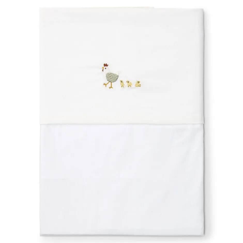 Little Dutch Lakens^Ledikantlaken - Wit - Little Farm - Little Goose