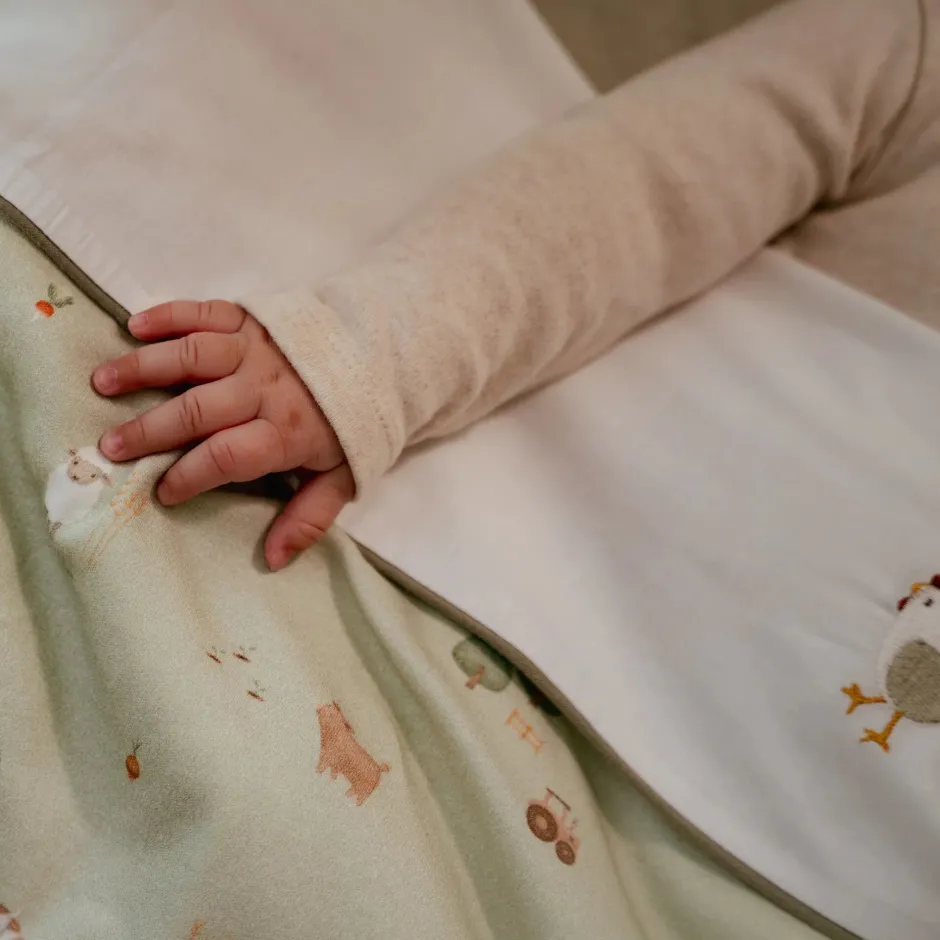 Little Dutch Lakens^Ledikantlaken - Wit - Little Farm - Little Goose