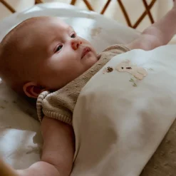 Little Dutch Lakens^Ledikantlaken - Wit - Newborn Naturals - Baby Bunny