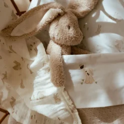 Little Dutch Lakens^Ledikantlaken - Wit - Newborn Naturals - Baby Bunny