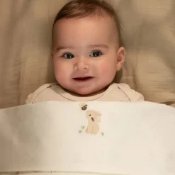 Little Dutch Lakens^Ledikantlaken - Wit - Newborn Naturals - Baby Bunny