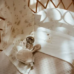 Little Dutch Lakens^Ledikantlaken - Wit - Newborn Naturals - Baby Bunny