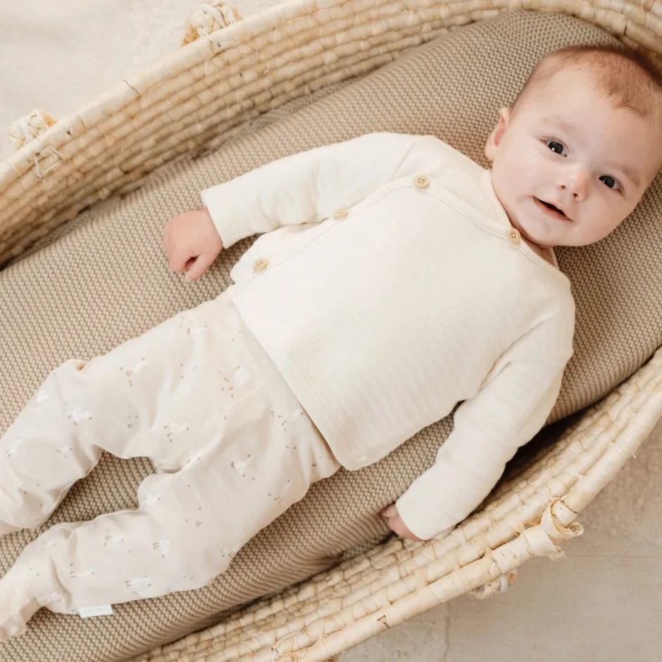 Little Dutch Babykleding^Legging - Beige - Newborn Naturals - Little Goose
