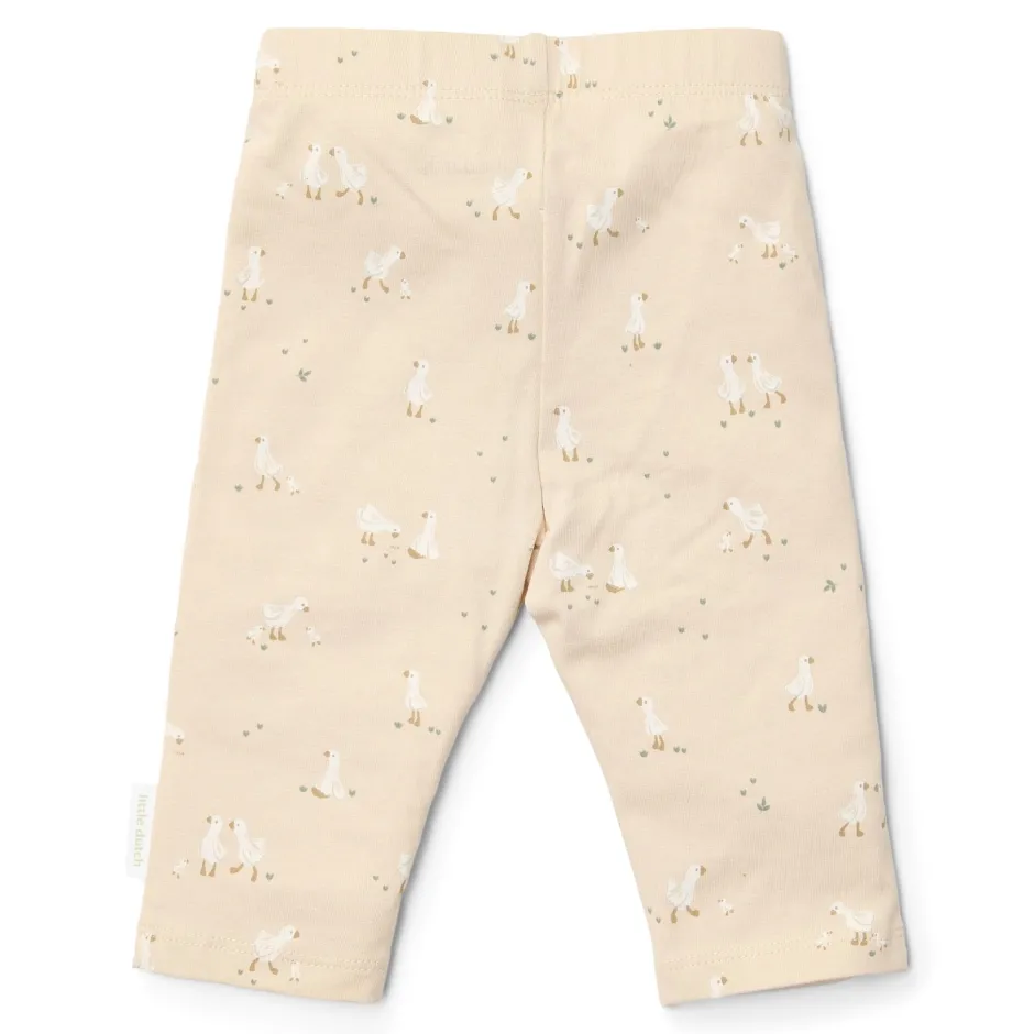 Little Dutch Babykleding^Legging - Beige - Newborn Naturals - Little Goose