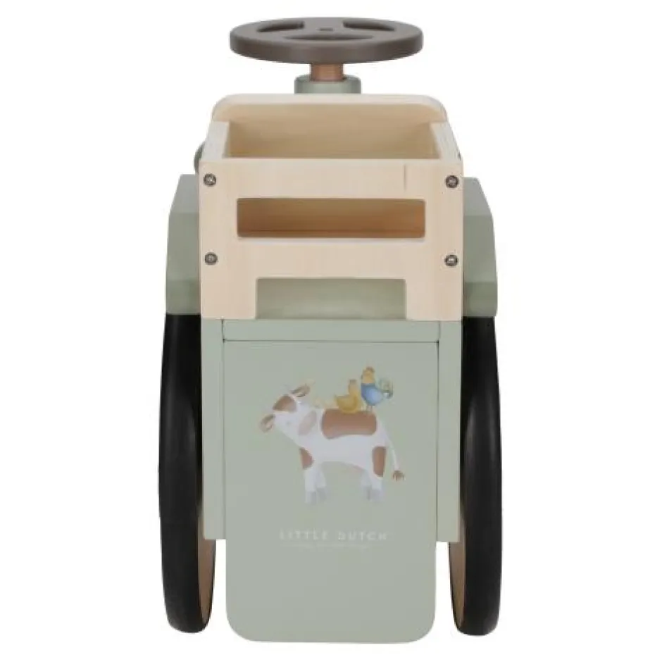 Little Dutch Loopwagens|Houten Speelgoed^Loopauto - Groen - Little Farm