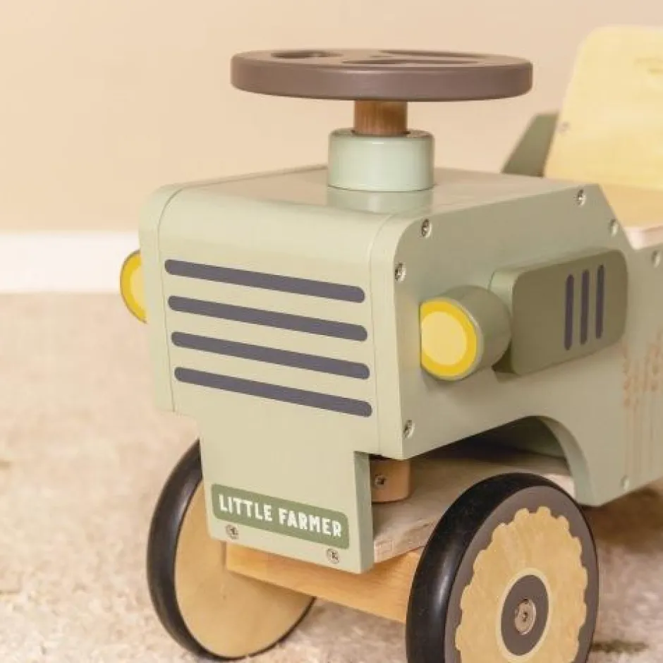 Little Dutch Loopwagens|Houten Speelgoed^Loopauto - Groen - Little Farm