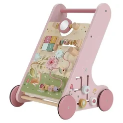 Little Dutch Speelgoed Vanaf 1 Jaar|Houten Speelgoed^Loopwagen - Roze - Fairy Garden