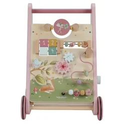 Little Dutch Speelgoed Vanaf 1 Jaar|Houten Speelgoed^Loopwagen - Roze - Fairy Garden